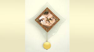 wall clock with pendulum